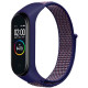 Ремешок для Xiaomi Mi Band 3 / 4 / 5 / 6 / 7 Nylon Колір Dark Blue 2020000424406