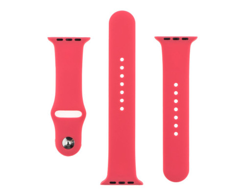Ремінець для Apple Watch Band Silicone Two-Piece 42/44/45/49 mm Колір 31.China Red 2020000018643 ma9557_113278