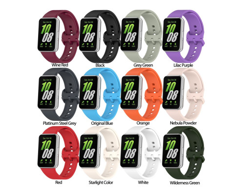 Ремінець для Samsung Galaxy Fit 3 (R390) Silicone Колір Platinum Steel Grey 2020000473350 ma35302_3345771