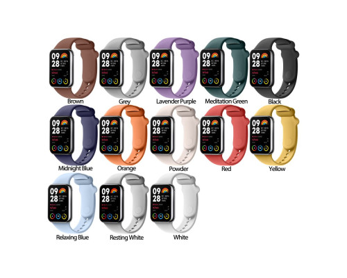 Ремінець для Xiaomi Mi Band 8 Pro/Mi Band 9 Pro/Redmi Watch 4 Silicone Колір Relaxing Blue 2020000473428 ma35301_3345761