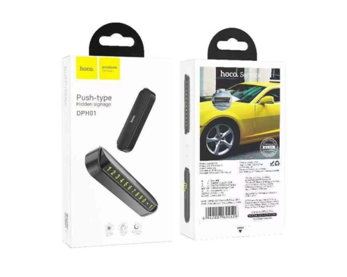 Автотабличка Hoco DPH01 black PLS-00-00141546