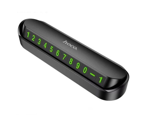 Автотабличка Hoco DPH01 black PLS-00-00141546