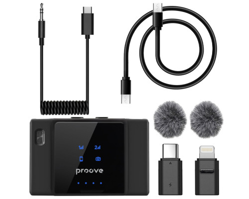 Бездротовий петличний мікрофон Proove ToneLine black 2003000307443 6901118217578