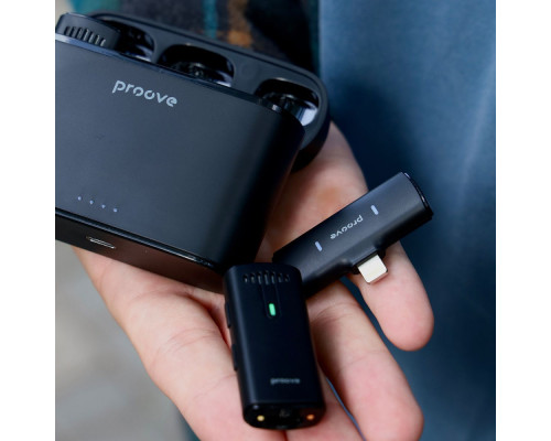 Бездротовий петличний мікрофон Proove Demo Lightning black 2001001859961 6901115727384
