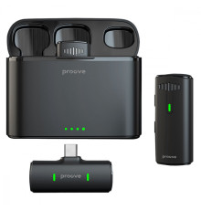 Бездротовий петличний мікрофон Proove Demo Type-C black 2001001859978 6901112063058