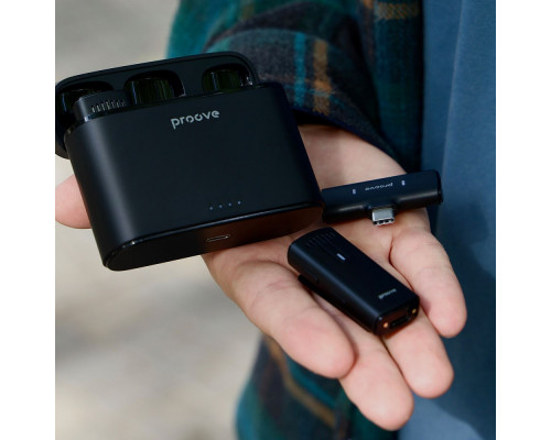 Бездротовий петличний мікрофон Proove Demo Type-C black 2001001859978 6901112063058