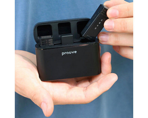 Бездротовий петличний мікрофон Proove Record Lightning black 2001001859947 6901116398484