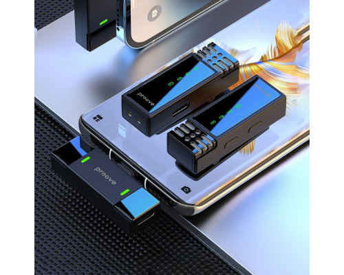 Бездротовий петличний мікрофон Proove Record Type-C black 2001001859954 6901113767993