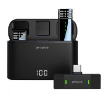 Бездротовий петличний мікрофон Proove Record Type-C black 2001001859954 6901113767993