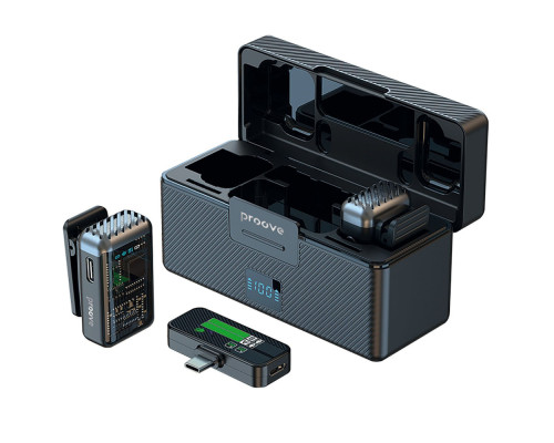 Бездротовий петличний мікрофон Proove Ripple black 2003000274837 6901116783143