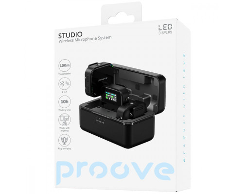 Бездротовий петличний мікрофон Proove Studio black 2003000244236 6901112589817