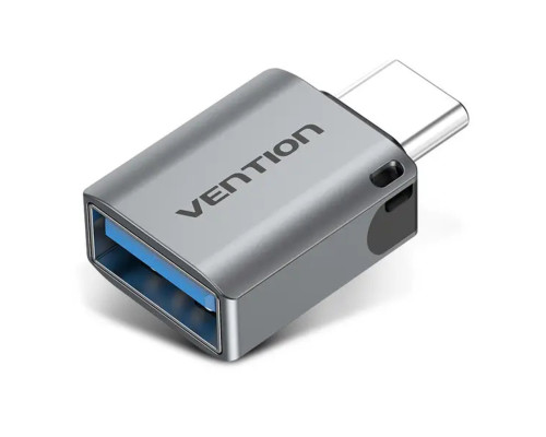 Кабель Vention USB-C Male to USB 3.0 Female OTG Adapter Gray Aluminum Alloy Type (CDQH0) (CDQH0)