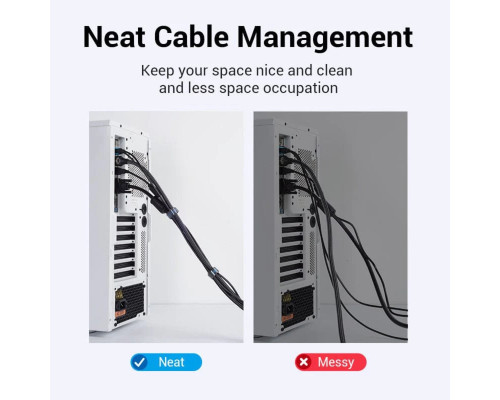 Органайзер для кабелів Vention Cable Tie 5M Black (KAABJ) (KAABJ)