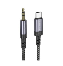 Перехідник BOROFONE BL24 Graceful digital audio conversion cable Type-C Metal Grey (6941991118982)