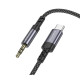 Перехідник BOROFONE BL24 Graceful digital audio conversion cable Type-C Metal Grey (6941991118982)