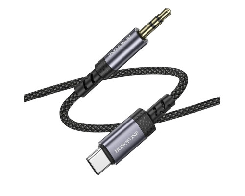 Перехідник BOROFONE BL24 Graceful digital audio conversion cable Type-C Metal Grey (6941991118982)
