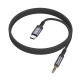 Перехідник BOROFONE BL24 Graceful digital audio conversion cable Type-C Metal Grey (6941991118982)