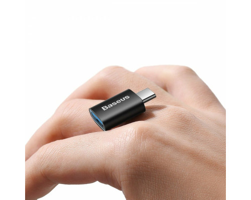 Адаптер Baseus Ingenuity Series Mini OTG Adaptor Type-C to USB-A 3.1 Black (ZJJQ000001)