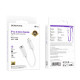 Перехідник BOROFONE BV22 Lemon digital audio conversion cable iP to 3.5 White (6941991116988)