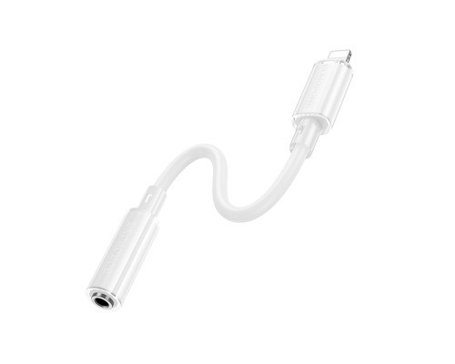 Перехідник BOROFONE BV22 Lemon digital audio conversion cable iP to 3.5 White (6941991116988)