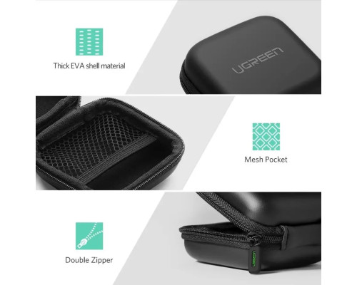 Чохол для навушників UGREEN LP128 Headset Storage Bag (Black) (UGR-40816) (UGR-40816)