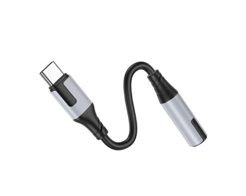 Адаптер BOROFONE BV19 Creator digital audio converter Type-C to 3.5mm Black (6941991108372)
