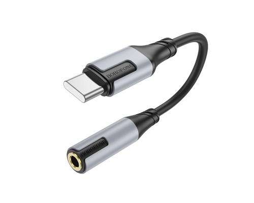 Адаптер BOROFONE BV19 Creator digital audio converter Type-C to 3.5mm Black (6941991108372)