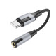 Адаптер BOROFONE BV19 Creator digital audio converter Type-C to 3.5mm Black (6941991108372)