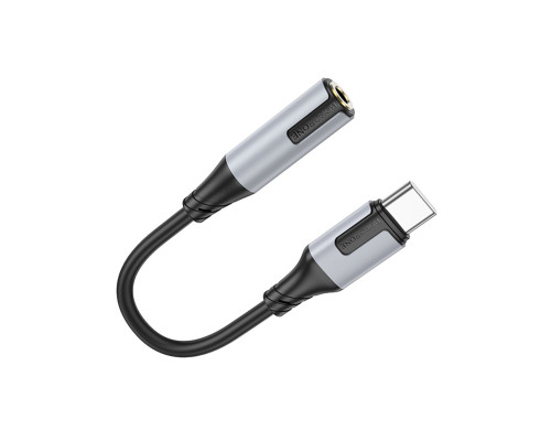 Адаптер BOROFONE BV19 Creator digital audio converter Type-C to 3.5mm Black (6941991108372)