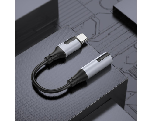 Адаптер BOROFONE BV19 Creator digital audio converter Type-C to 3.5mm Black (6941991108372)