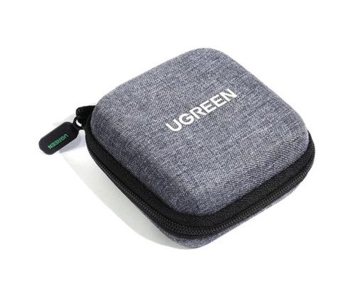 Чохол для навушників UGREEN LP128 Earphone Carrying Case Bag (Fabric) (Gray)(UGR-70577) (UGR-70577)