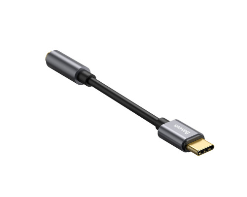 Кабель-перехiдник Baseus Type-C Male to 3.5mm Female Adapter L54 Deep Grey (CATL54-0G)