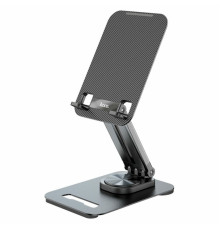 Тримач для мобільного HOCO PH48 Fun dual axis 360 rotating tablet desktop holder Black (6931474770752)