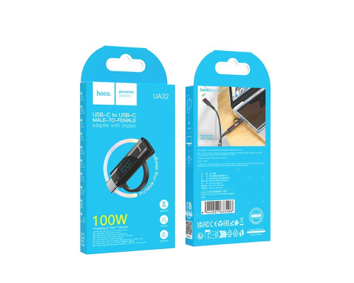 Адаптер HOCO UA32 C male to C female display adapter Black (6942007633406)