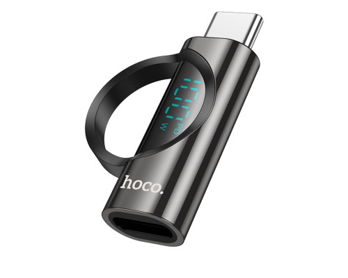 Адаптер HOCO UA32 C male to C female display adapter Black (6942007633406)