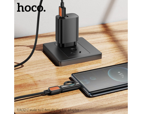 Адаптер HOCO UA32 C male to C female display adapter Black (6942007633406)