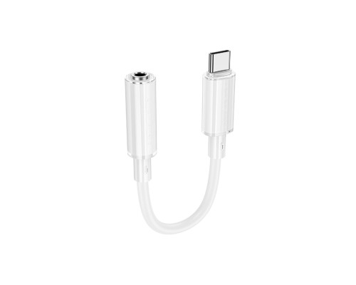 Перехідник BOROFONE BV22 Lemon digital audio conversion cable Type-C to 3.5 White (6941991117008)