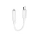 Перехідник BOROFONE BV22 Lemon digital audio conversion cable Type-C to 3.5 White (6941991117008)