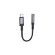 Перехідник BOROFONE BV24 Graceful digital audio converter cable Type-C to 3.5mm Metal Grey (6941991118999)