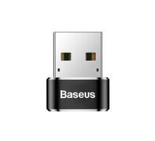 Адаптер Baseus USB Male To Type-C Female Adapter Converter Black (CAAOTG-01)