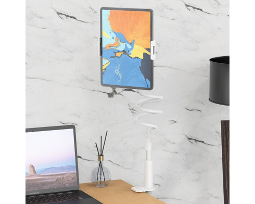 Тримач для мобільного HOCO PH24 Balu tablet PC stand Silver+White (6931474719423)