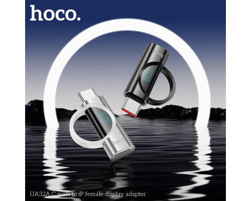Адаптер HOCO UA32A C male to iP female display adapter Black (6942007633420)