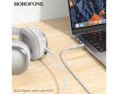 Перехідник BOROFONE BL22 Dignity digital audio conversion cable Type-C Black (6941991117763)