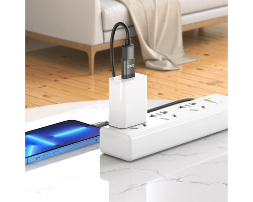 Адаптер HOCO UA17 Type-C male to USB female USB3.0 adapter Black (6931474762016)