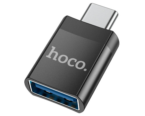 Адаптер HOCO UA17 Type-C male to USB female USB3.0 adapter Black (6931474762016)