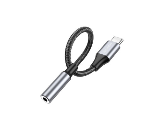 Перехідник BOROFONE BV16 Type-C to 3.5mm digital audio converter Metal Gray (BV16)