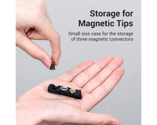 Футляр для зберігання Vention 3-slot Magnetic Connector Storage Case Black (KBUB0) (KBUB0)