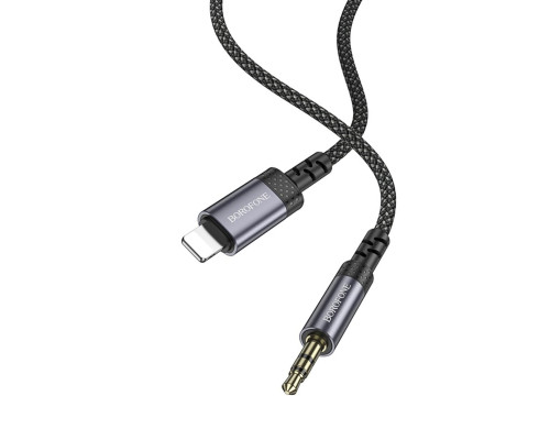 Перехідник BOROFONE BL24 Graceful digital audio conversion cable iP Metal Grey (6941991118975)