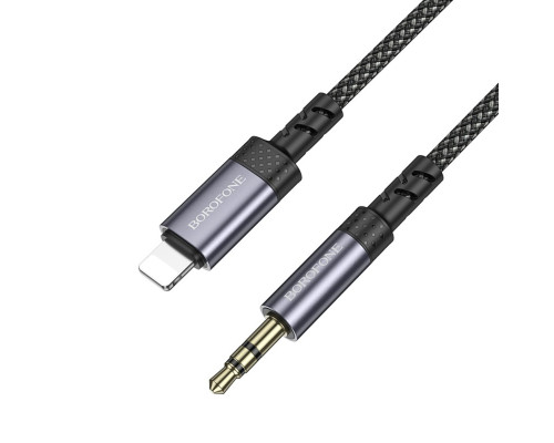 Перехідник BOROFONE BL24 Graceful digital audio conversion cable iP Metal Grey (6941991118975)