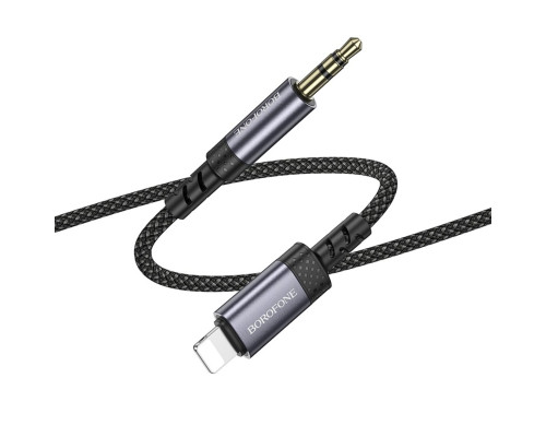 Перехідник BOROFONE BL24 Graceful digital audio conversion cable iP Metal Grey (6941991118975)